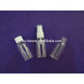 White PET plastic bottles 30 ml for cosmetic packaging